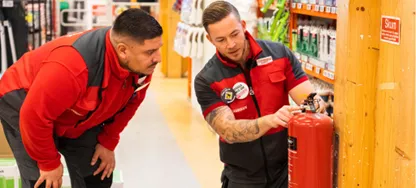 Bild pÃ¥ utbildningen Brandsäker i handeln