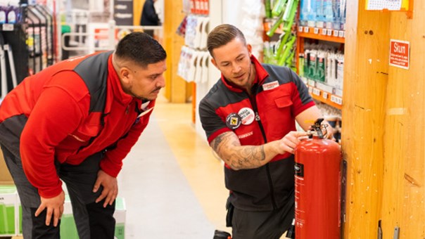 Bild på bakgrund av Brandsäker i handeln