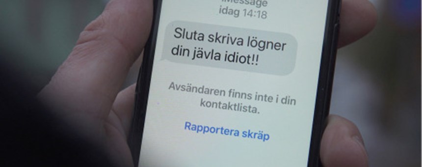 Bild på bakgrund av Hantera hat och hot på redaktionen