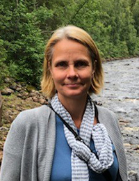 Karin Sundberg, arkeolog och projektledare vid Stiftelsen Kulturmiljövård.