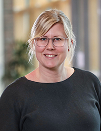 Karin Lundgren-Kownacki som är utredare i klimatanpassning på SMHI