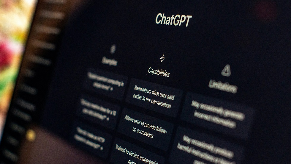 En datorskärm med Chat Gpt