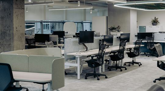 Ett öde kontorslandskap