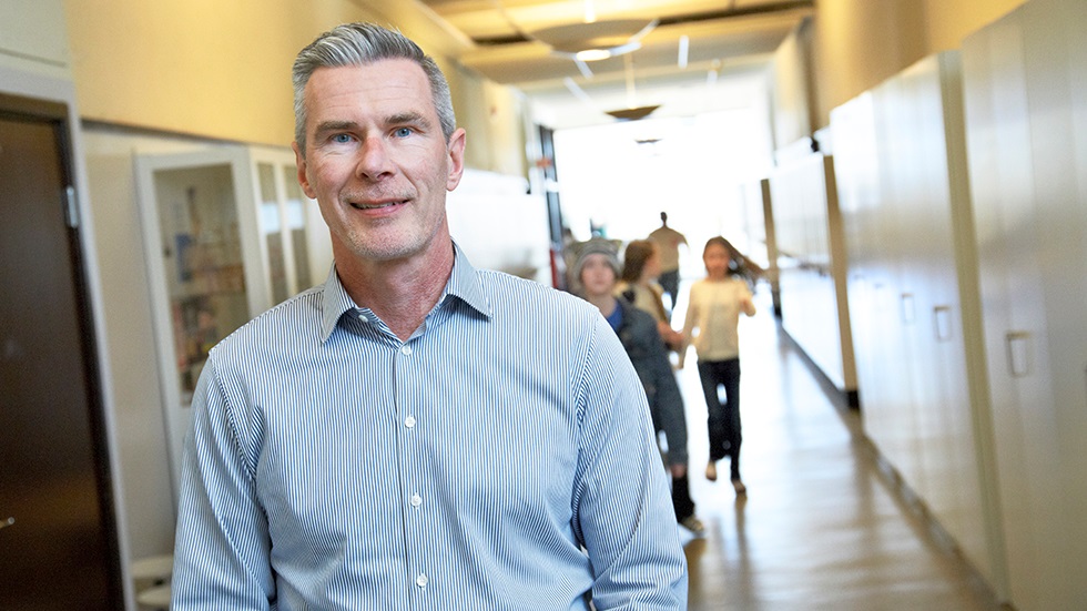 Marko Leppälä Smolander, rektor på Sverigefinska skolan.