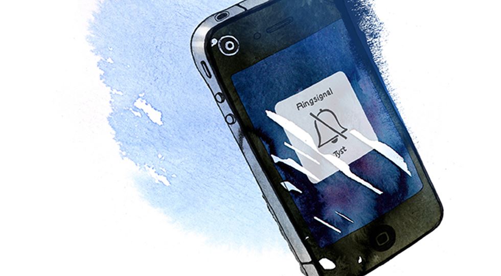 Mobiltelefon i tyst läge