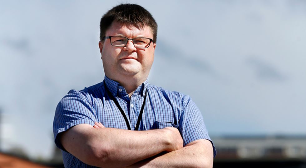 Niklas Sandberg, arbetsmiljöombud på Tieto i Karlstad.
