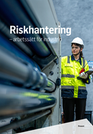 Bakgrund till omslaget för Riskhantering – arbetssätt för industrin